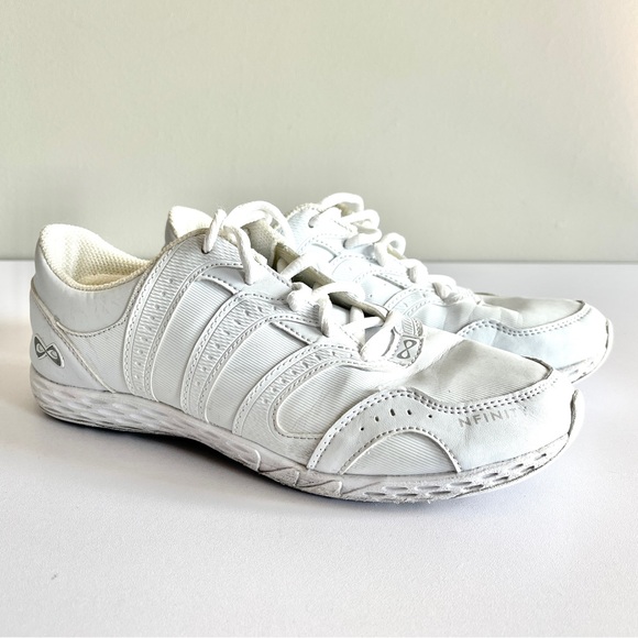 Nfinity cheer shoes Rival 2 white womens 7 sideline game day lace up sneaker - Picture 1 of 7